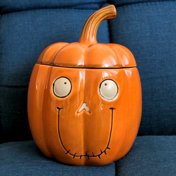 YCC Boney Bunch Pumpkin Candy Jar/Candle Holder